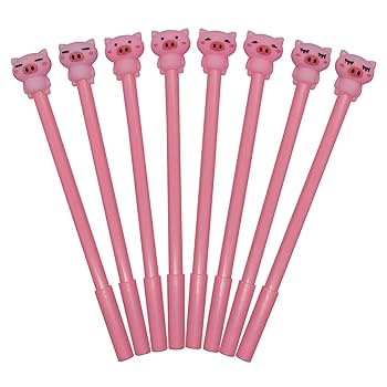 Amazon.com: Maydahui 12 PCS Pink Pig Gel Pen Cute Piggy Pens